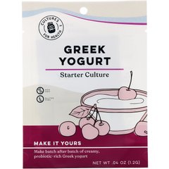 Справжній йогурт, Грецький, Cultures for Health, 2 упаковки, 04 (1,2 г)