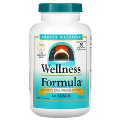Щоденна підтримка імунітету, Wellness Formula, Daily Immune Support, Source Naturals, 240 капсул