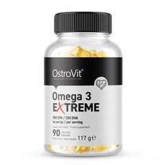 Омега 3, екстрим, OMEGA 3 EXTREME, OstroVit, 90 капсул