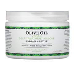 Оливкова олія, веганська маска для глибокого лікування, Olive Oil, Vegan Deep Treatment Masque, Nubian Heritage, 340 г