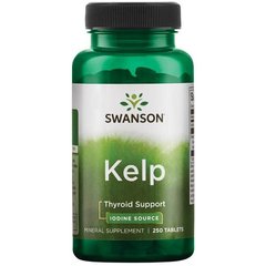 Джерело йоду, Kelp Iodine Source, Swanson, 225 мкг 250 таблеток