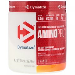 Амінокислоти AminoPro, апельсин, Dymatize Nutrition, 270 г