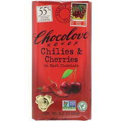 Чорний шоколад з вишнею Chocolove (Dark Chocolate) 90 г