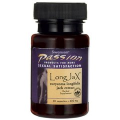 Екстракт кореня Еврікоми довголистої Swanson (LongJax Eurycoma Longifolia Jack Extract) 400 мг 30 капсул