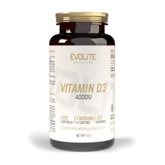 Vitamin D3 4000 IU Evolite Nutrition 120 sgels купить в Киеве и Украине