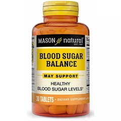 Витамины для баланса сахара в крови Mason Natural (Blood Sugar Balance) 30 таблеток купить в Киеве и Украине