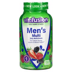 Комплексні мультивітаміни для чоловіків, натуральні ягідні смаки, VitaFusion, 150 жувальних таблеток