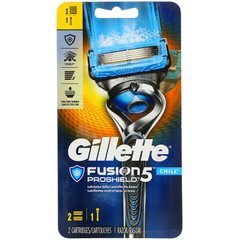 Бритва Fusion5 Proshield, Chill, Gillette, 1 бритва + 2 касети