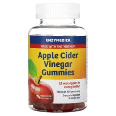 Enzymedica, Жувальні цукерки з яблучним оцтом, з мамою, 74 веганських жувальних цукерки.