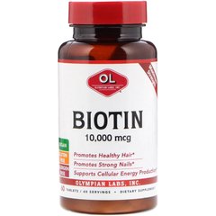 Биотин Olympian Labs Inc. (Biotin) 10000 мкг 60 таблеток купить в Киеве и Украине