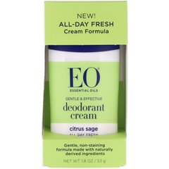Дезодорант-крем, цитрусова шавлія, EO Products, 1,8 унції (53 г)