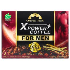 Кава Xpower для чоловіків, Longreen, 8 пакетиків, 196 г (6,9 унції)
