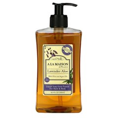 Рідке мило для рук і тіла A La Maison de Provence (Hand and Body Liquid Lavender Aloe) 500 мл лаванда і алое