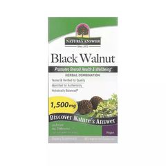 Черный орех, 1500 мг, Black Walnut, Nature's Answer, 90 вегетарианских капсул купить в Киеве и Украине