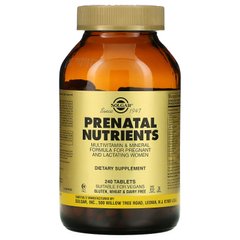 Мультивитамины и мультиминералы Solgar (Prenatal Nutrients) 240 таблеток купить в Киеве и Украине