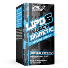 Натуральна сечогінна формула Nutrex (Lipo-6 Black Diuretic) 80 капсул