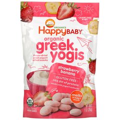 Греческий йогурт клубника банан органик Happy Family Organics (Greek Yogurt) 28 г купить в Киеве и Украине