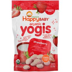 Живой йогурт с клубникой органик Happy Family Organics (Yogurt) 28 г купить в Киеве и Украине