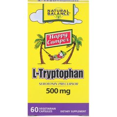 L-триптофан Natural Balance (L-Tryptophan) 500 мг 60 капсул купить в Киеве и Украине