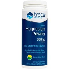 Магній захист від стресу порошок смак лимон лайм Trace Minerals Research (Stress-X Magnesium) 350 мг 250 г