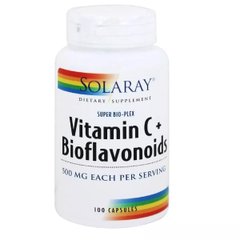 Витамин C c биофлавоноидами Solaray (Vitamin C + Bioflavonoids) 1000 мг 100 капсул купить в Киеве и Украине