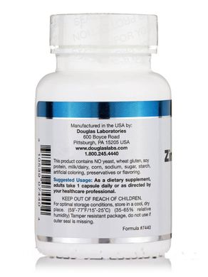 Піколинат цинку Douglas Laboratories (Zinc Picolinate) 50 мг 100 капсул