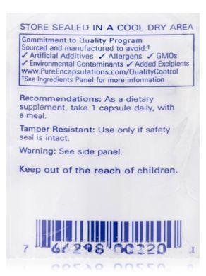 Прегенолон Pure Encapsulations (Pregnenolone) 10 мг 180 капсул