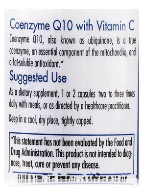 Coenzyme Q10 50 mg with Vitamin C, Allergy Research Group, 75 vegetarian capsules.