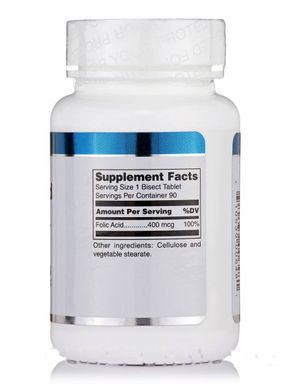 Фолієва кислота Douglas Laboratories (Folic Acid) 400 мкг 90 таблеток