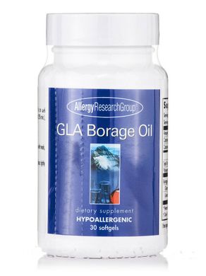 GLA масло бурачника, GLA Borage Oil, Allergy Research Group, 30 капсул купить в Киеве и Украине