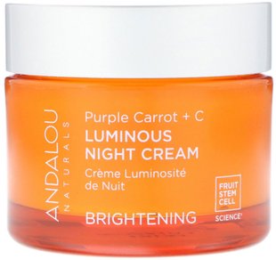 Ночной крем фиолетовая морковь + С осветляющий Andalou Naturals (Night Cream) 50 мл купить в Киеве и Украине