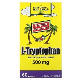 L-триптофан Natural Balance (L-Tryptophan) 500 мг 60 капсул купить в Киеве и Украине