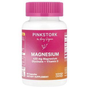 Pink Stork, Magnesium, 60 Capsules купить в Киеве и Украине