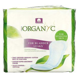 Подушечки для контроля мочевого пузыря умеренные Organyc (Bladder Control Pads Moderate) 20 шт купить в Киеве и Украине