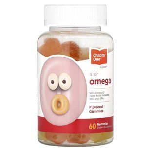 Chapter One, O means Omega, chewy fruit-flavored candies, 60 chewy candies.