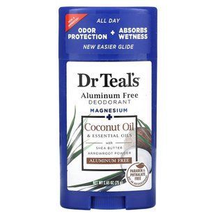 Dr. Teal's, Aluminum Free Deodorant, Coconut Oil, 2.65 oz (75 g) купить в Киеве и Украине