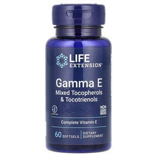 Полный спектр витамина Е антиоксидант Life Extension (Gamma E Mixed Tocopherols&Tocotrienols) 60 капсул купить в Киеве и Украине