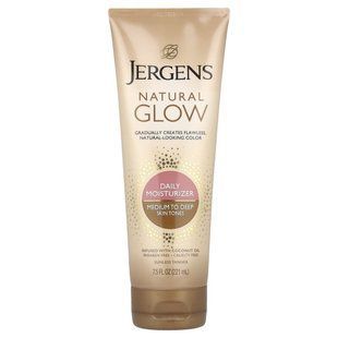 Увлажняющее средство Natural Glow для ежедневного ухода, Daily Moisturizer, оттенок Medium to Tan, Jergens, 221 мл купить в Киеве и Украине
