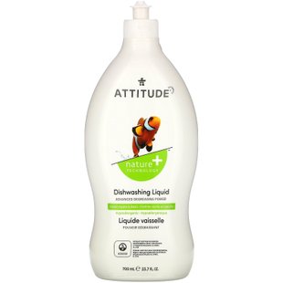 Средство для мытья посуды с ароматом яблока и базилика ATTITUDE (Liquid Dish Soap) 700 мл купить в Киеве и Украине