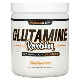 MuscleSport, Glutamine Revolution, без смакових добавок, 300 г (10,6 унції)