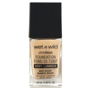 wet n wild, PhotoFocus, Foundation, Dewy, 1111523 Buff Bisque, 0.95 fl oz (28 ml)