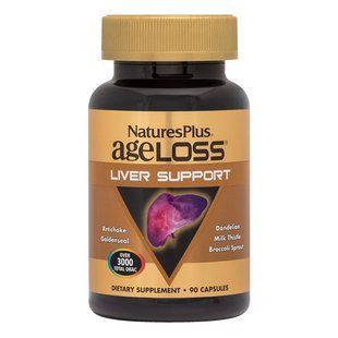 Витамины для поддержки печени Nature's Plus (AgeLoss Liver Support) 90 капсул купить в Киеве и Украине