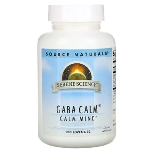 Успокоительное средство ГАМК, с мятным вкусом, GABA Calm, Source Naturals, 120 пастилок купить в Киеве и Украине