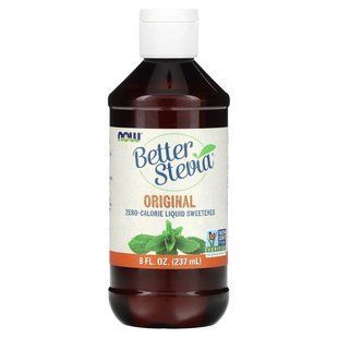 Стевия жидкий экстракт Now Foods (BetterStevia Liquid Sweetener Original) 237 мл купить в Киеве и Украине