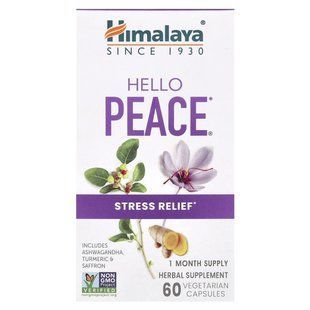 (DATE!!) Himalaya, Hello Peace, stress relief, 60 vegetarian capsules