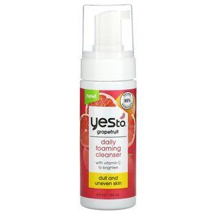 Yes To, Grapefruit, cleansing foam for daily use, 5 liquid ounces (150 ml)