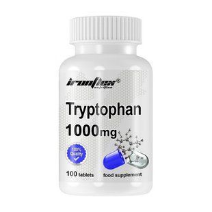 IronFlex, L-Tryptophan 1000 mg, 100 tabs купить в Киеве и Украине