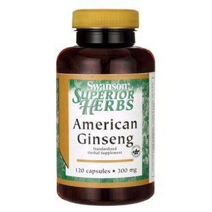 American Ginseng (Standardized), Swanson, 300 mg, 120 capsules