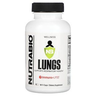 NutraBio, легені, 90 капсул V-Caps