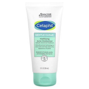 Cetaphil, Gentle Clear, матуючий зволожувальний засіб від акне, 89 мл (3 рідк. унції)